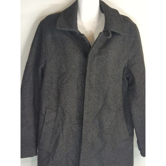 J. Crew 3M Thinsulate Black Wool Blend Coat Men's Small Casual Sweater Weather - Picture 1 of 10